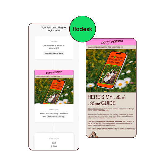 Flodesk Soft Sell Workflow