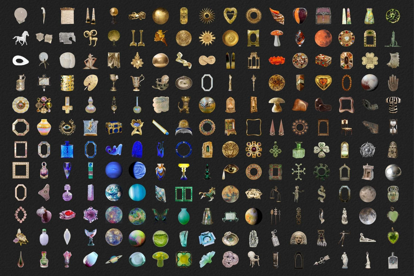 Trinket Girlie Digital Collage Kit