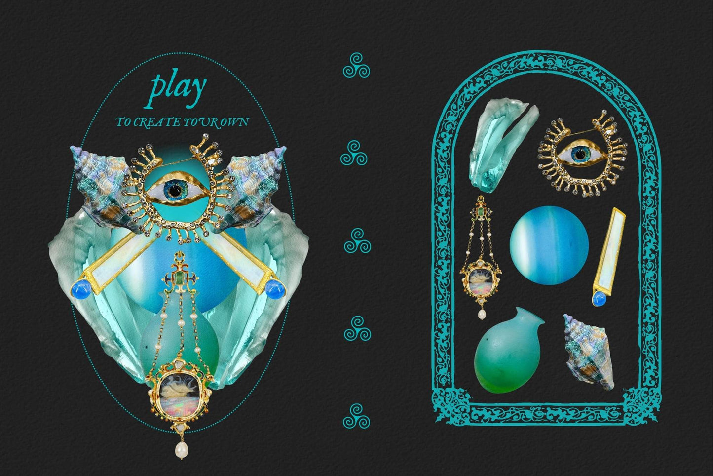 Trinket Girlie Digital Collage Kit