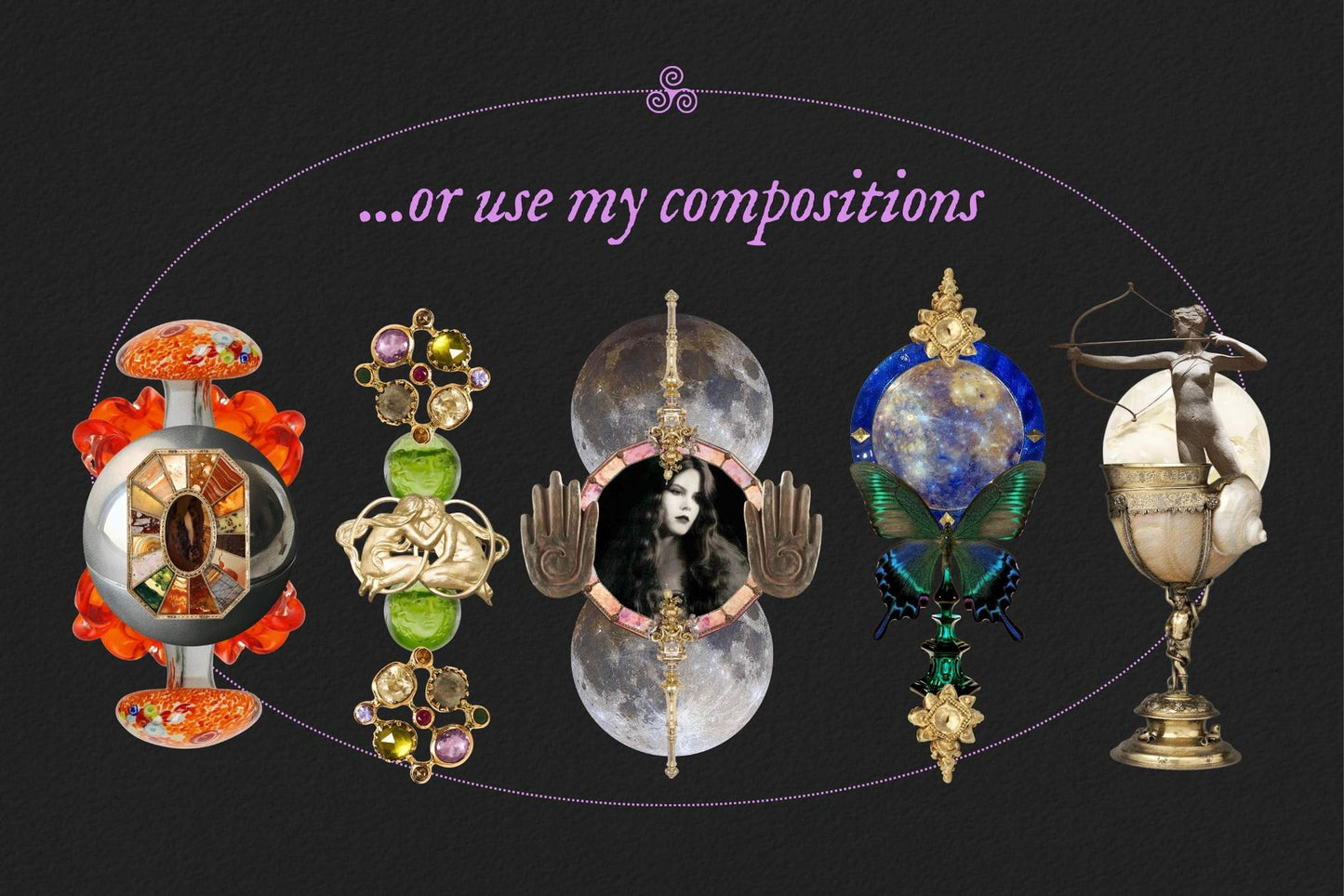 Trinket Girlie Digital Collage Kit